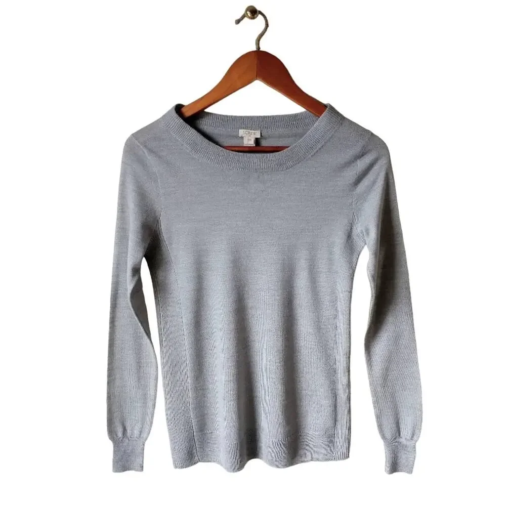 J. Crew Gray Lightweight Sweater Size XXS
